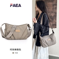 女士时尚尼龍單肩斜挎包 休閒韓版外貿布包 Ladies Fashion One-Shoulder Nylon Crossbody Bag Casual Korean Styl 0E4e74UXos06