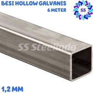 BESI HOLLOW - KOTAK GALVANIS 1,2MM (20X40 40X40 40X60 40X80 50X100) 6