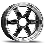 ล้อ  4 วง DSR ขอบ 18x9.5" 6X139  ET+25 สีBKSL ล้อแม็ก ทอล์ค torq18 แม็กรถยนต์ขอบ18