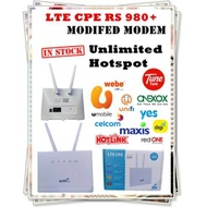 Modem Modified/Wifi Router RS980+ MOD / RS980 Unlocked All SIM unlimited maxis digi unifi celcom