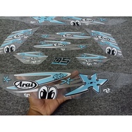 TRANSPARENT STICKER striping MIO J AND MIO GT COSTUME LINE ARAI MATA