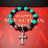 Natural Turquoise Bracelet Obsidian Cross Diamond Accessories Diamond Bracelet Bracelet