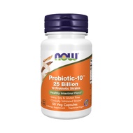 NOW Supplements, Probiotic-10™, 25 Billion, with 10 Probiotic Strains, Dairy, Soy and Gluten Free, 50 Veg Capsules