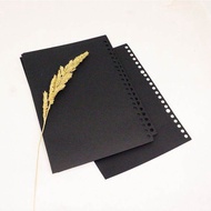 LOOSE LEAF HITAM A5.B5 / ISI LOOSE LEAF HITAM / LOOSE LEAF TEBAL / ISI BINDER/ LOOSE LEAF