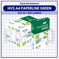 Paperline Green A4 HVS Paper | F4 70gr 500 Sheets A4 Printed Paper & Photocopy Paper - 70 GRAM