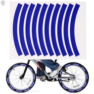 Pathfinder 10pcs Adhesive Reflective Tape Cycling Safety Warning Sticker Bike Reflector Tape Strip for Car Bicycle Motorcycle Scooter Wheel Rim Decoration