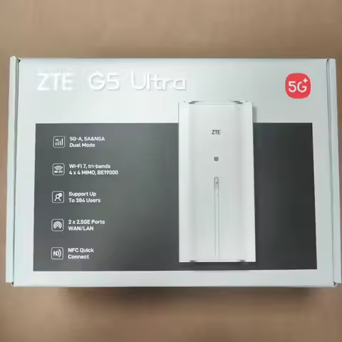 New ZTE G5 Ultra Mc8531 WiFi 7 FWA CPE Router with SIM Card Slot