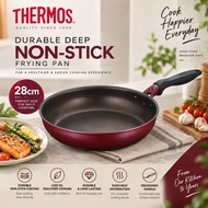 THERMOS 28cm Durable Deep Non-stick Frying Pan KFH-028 (Original)