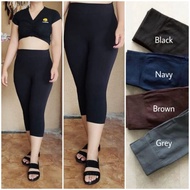 Hw Basic Plain 7/8 Leggings for Women Premium Thick Fit S to XXL Jumbo / Short Leggings 7 8 Men Wome
