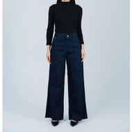 ASOKA Kenny Jeans Unfinished 8820 - Women's High Waist Jeans Wide Leg Bottoms