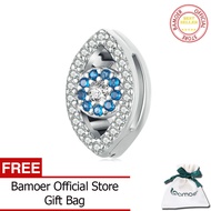 BAMOER ลูกปัดรูปคิวบิกเซอร์โคเนียปูสำหรับ SCX143ผู้หญิงตัวล็อกแบบมีที่กั้นเป็นของขวัญแบบสร้อยคอประดั