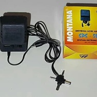 Universal Adapter 500 mA AmpereMontana 3 4.5 6 7.5 9 12 VOLT