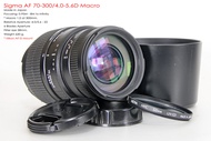 Sigma AF 70-300/4.0-5.6 Macro*Nikon AF-D Mount สำหรับกล้อง Nikon DSLR