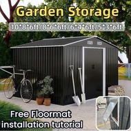 【Ready Stock】Outdoor garden Storage metal shed large backyard Storage Setor Laman Besar outdoor Gard