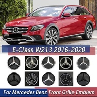 Black OE Style Car Emblem For Mercedes Benz E-Class W213 2016-2020 E200 E250 E300 E350 E400 E43 AMG 