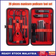 Manicure Set 20 pcs In 1 Nail Clipper Set Tools Stainless Steel Pedicure Grooming Kit with Leath