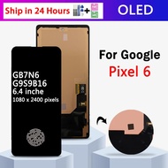6.4“ Super AMOLED For Google Pixel 6 Pixel6 GB7N6 G9S9B16 LCD Display With Frame Touch Screen Digiti