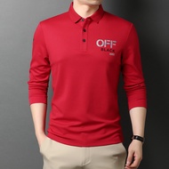 Erdos City Youth Men's Cotton Polo Shirt with Letter Print