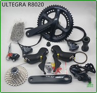 [Op055] SHIMANO R8020 Groupset ULTEGRA R8020ดิสก์เบรกไฮดรอลิค Derailleurs จักรยานถนน R8020 R8070 Shi
