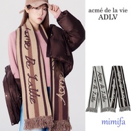 [acme de la vie ADLV] JACQUARD LOGO MUFFLER