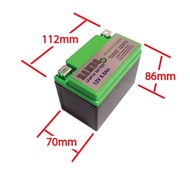 มอเตอร์ไซต์แอมป์เต็มแท้ ลิเที่ยมฟอสเฟส 12V 6.5Ah สำหรับสตาร์จรถมอเตอร์ไซค์ จ่ายกระแสสูงสุดได้ 90A (พ