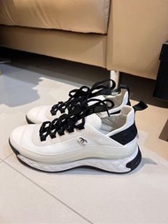 chanel增高白色運動鞋