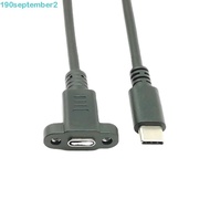 SEPTEMBERB Type C Extension Cable Panel Fixation 0.3m/0.5m/1m/1.5m Extended Line Type C USB3.1 Panel