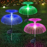 /Outdoor Courtyard Decoration LED Ground Plug Lawn Light Landscape Decoration Light Double-Layer Solar Jellyfish Light. 2024 OFPO
