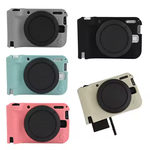 R50V Soft Rubber Silicone Case For Canon EOS R50V Armor Body Cover Skin Back Protector