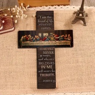 〈 Knock On Door Meet Happiness 〉 Shopee Next Day Cross Wooden Work Card Jesus Paste Color Gospel Gif