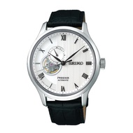 [Watchspree] Seiko Presage (Japan Made) Open Heart Automatic Black Leather Strap Watch SSA379J1