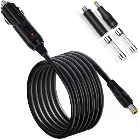 12-24V 15A Car Charging Cable for Jackery Portable Power Station Explorer 2M Cigarette Lighter Charg
