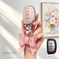 Car Key Case Cover for Hyundai Creta 2022-2023 Stargazer 2023-2025 i10 ix35 ix45 i30 i40 Elantra Tuc