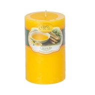 Round scented Candle D5H8 Miss Candle EDC0511 5 x 8 cm (Light yellow, lemongrass scent)