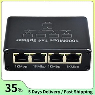 Gigabit Network Splitter 1-To-4 Network Cable Splitter RJ45 Network Port Ethernet Splitter Suitable 