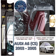 AUDI A6 (C5) 2003 - 2005 T9 1set 2pcs Japan technology Ori MAD Nano Silicone Wiper Windscreen Windsh