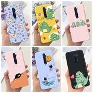 Oppo Reno2 Casing PCKT00 Shockproof Candy Silicone Bumper Cover Oppo Reno2 Case Cute Fashion Flowers Cat Astronaut Painted