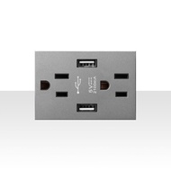 LEJIA Wall Socket Outlet 1/2/3/4 Gang 2 Way Light Switch  3/6Pin Universal Outlets and Sockets with 