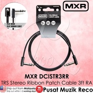 MXR TRS Stereo Ribbon Patch Cable DCISTR3RR TRS Stereo Cable 3ft 1/4in TRS to 1/4in TRS Balanced Int