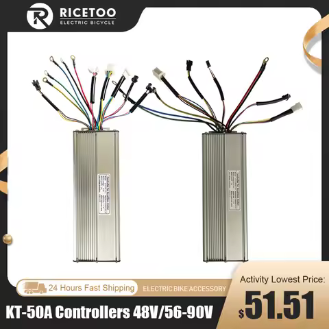 KT-50A eBike Brushless Controller 48V / 56V-90V Voltage For 2000W 3000W Brushless Motor Suitable For