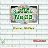 Custom House Number Decoration - Shabby Chic 010