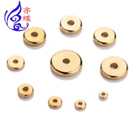 Bracelet Bracelet Spacer Tibetan Brass Spacer Glossy Surface Bracelet Spacer Natural Color Brass Spa
