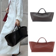 【Boutique】The*Row 2024 New Idaho Cowhide Commuter Large-Capacity Tote Bag, Minimalist Style High-End