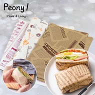 PEONY1 Food Packaging Cake Decors Wrapping Paper Baking Sandwich Paper Wax Paper Bread Oilpaper Baki
