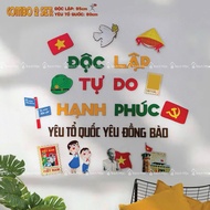 Free Independence Wooden Decoration Set - Love the Fatherland - Ethnic Pride Set