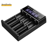 New USB LCD Battery Smart Charger 4 Slots Dual for 18650 3.7V Rechargeable Lithium Battery for 1.2V 