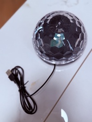 USB充電水晶魔球燈 disco light 可轉色