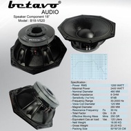 BEST SELLER Speaker komponen 18 inch betavo B 18 V 520. Betavo b 18 v