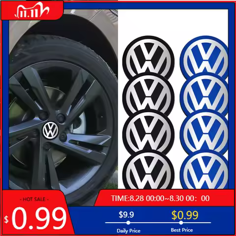 VW GTI GOLF 2026 Hot For VW VOLKSWAGEN 70mm/80mm/90mm/100mm/120mm Car Wheel Center Hub Cap Stickers 