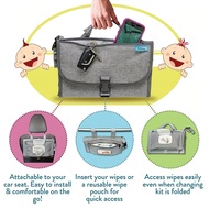 New multi-functional large capacity mommy bag, portable waterproof baby diaper changing pad